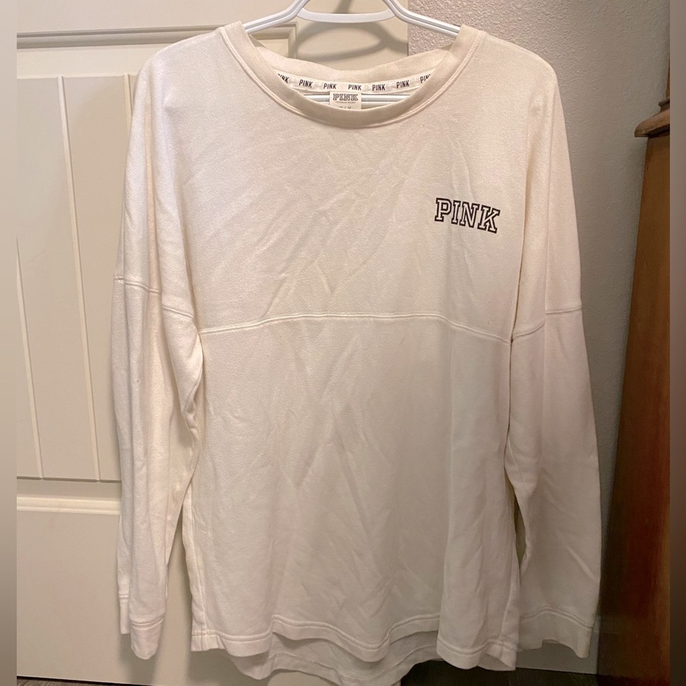 PINK Victoria’s Secret‎ Oversized Long Sleeve Shirt. Women’s Size Medium.